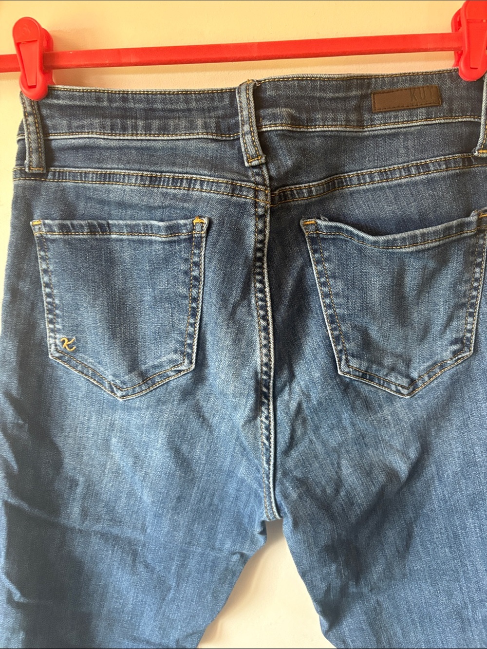 Kut from the Kloth Blue Distressed Ankle Jeans - Picture 4 of 6